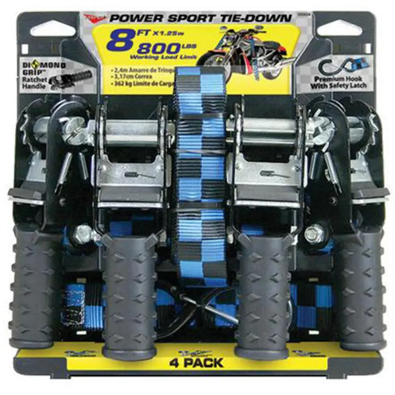 Tie Down 8' Ratchet 800Lbs 4Pk Kpr05504 Hampton Products 1