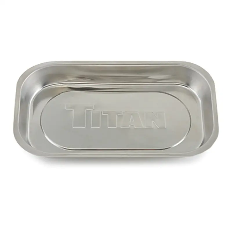 Titan Tools 21265 Rectangular Magnetic Parts Tray (5-3/8" X 9-3/8") Tit21265 Titan 1