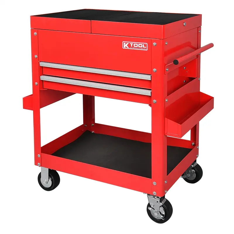 Tool Cart 30" W/Sliding Top, Red Kti75130 K Tool International 1