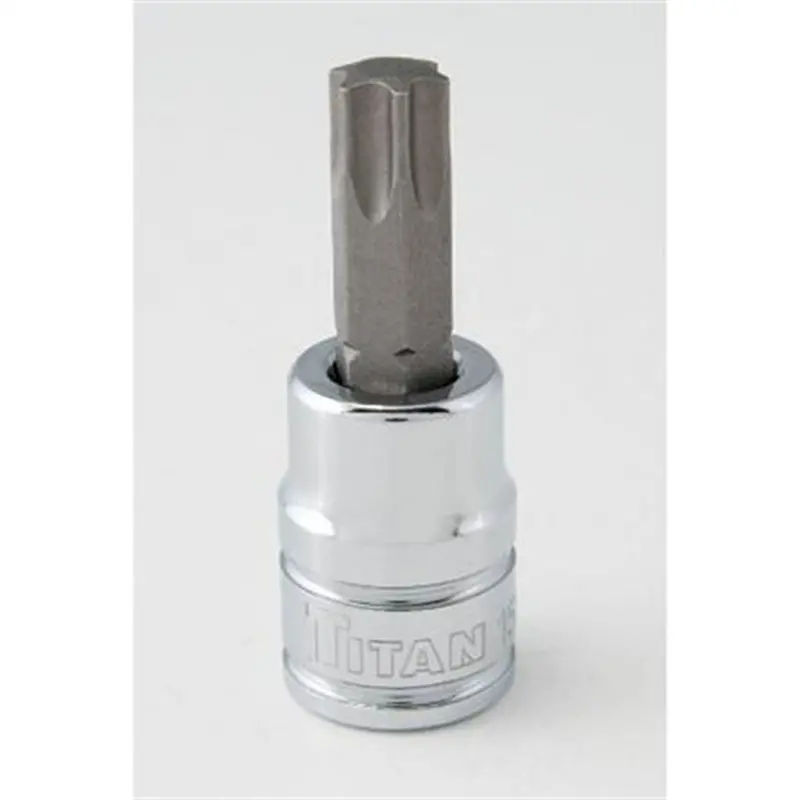 Torx Bit Socket, 3/8" Drive, T40, Chrome Tit68940 Titan 1