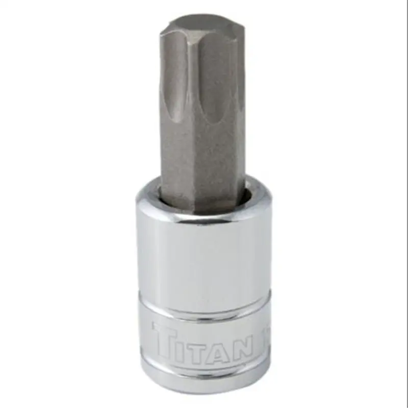 Torx Bit Socket, 3/8" Drive, T55, Chrome Tit68955 Titan 1