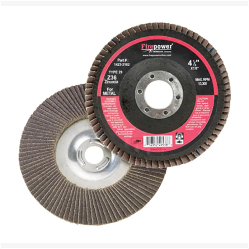 Type 29 Flap Disc, 4-1/2" X 7/8", Za 36 Grit Fpw1423-3162 Firepower 1