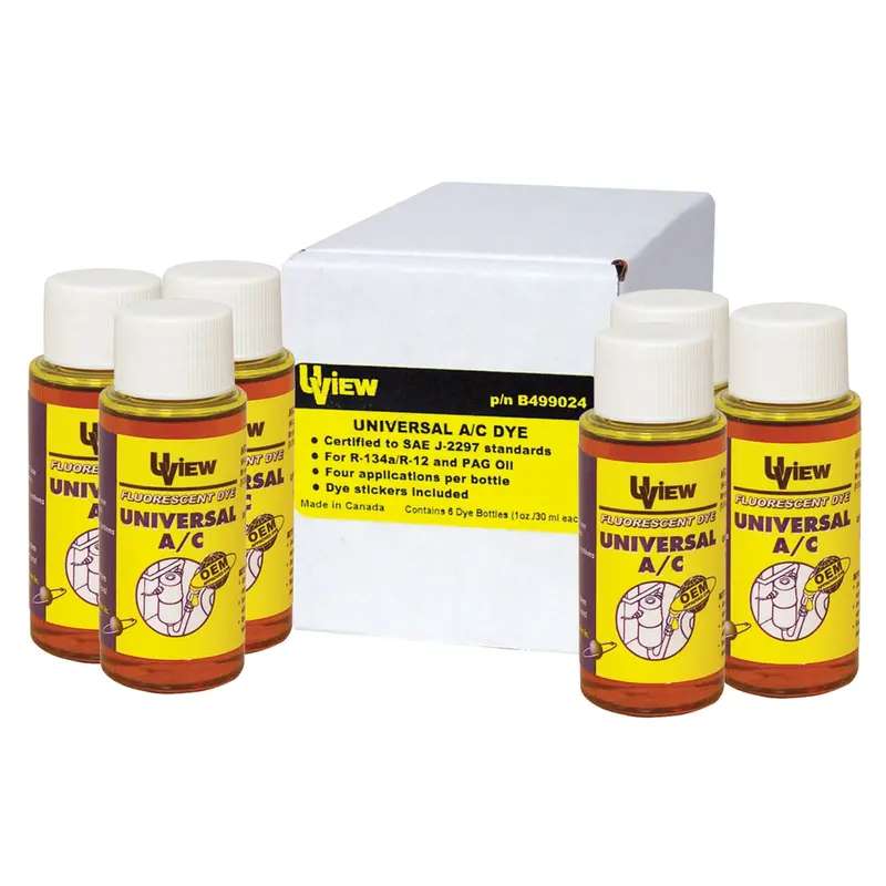 Universal A/C Dye - 6 Bottles Uvub499024 Uview 1