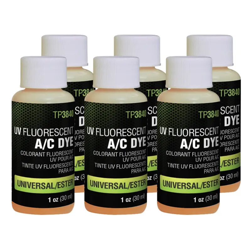 Universal A/C Dye 6-Pack Of 1 Oz. Bottles Tratp3840-1P6 Tracer Products 1