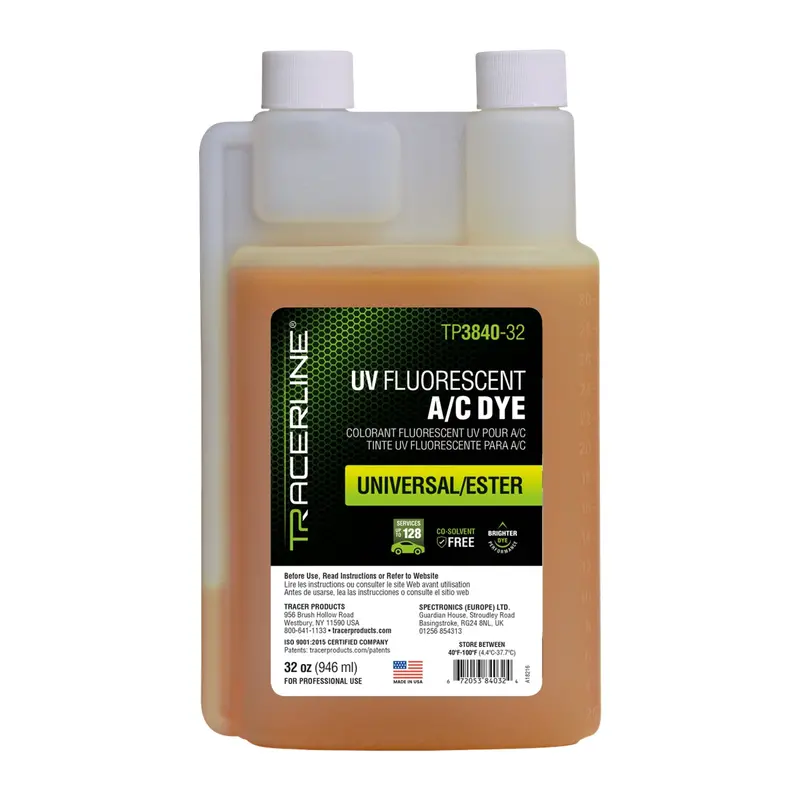 Universal A/C Dye Bottle 32 Oz (946 Ml) Tratp3840-32 Tracer Products 1