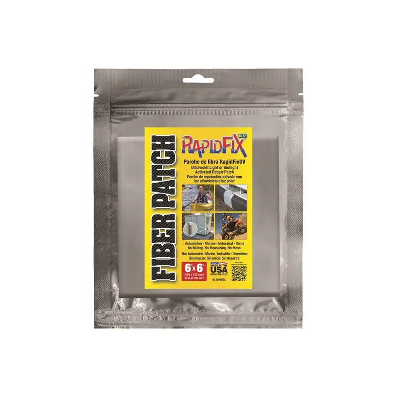 Uv Fiber Patch 6In X 6In, 36 Sq In Rfx6121966es Rapidfix 1
