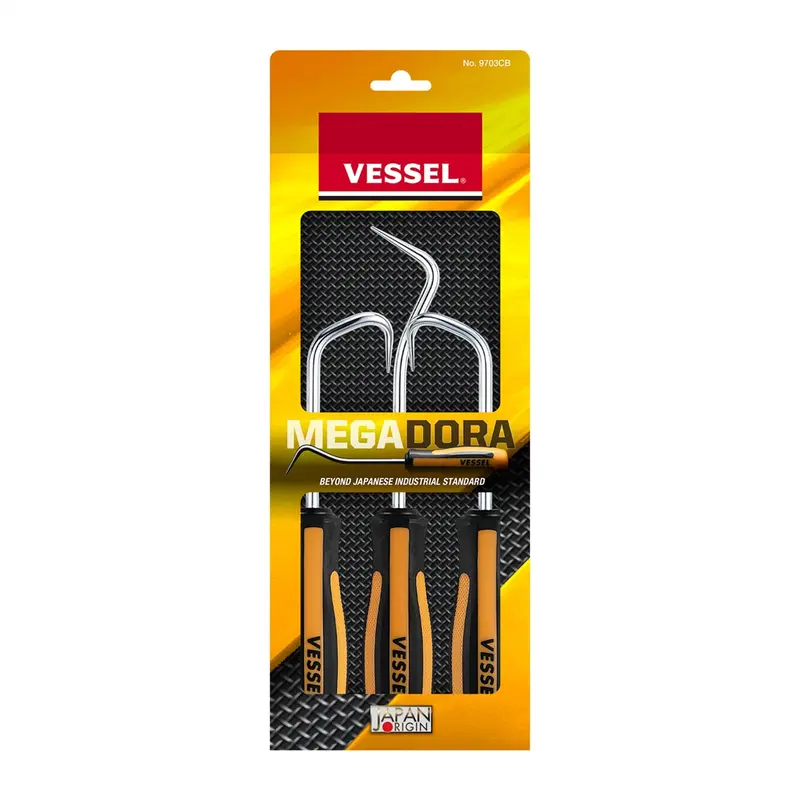 Vessel Tools 3-Piece Megadora Hose Remover (S/R/L) Set Ves970hr3pb Vessel Tool U.S.A Inc 1