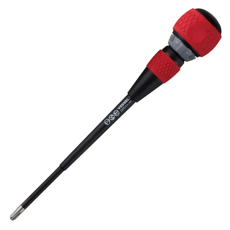 Vessel Tools No.2200 Ball Ratchet Screwdriver Ph3x150 Ves2200p3150 Vessel Tool U.S.A Inc 1