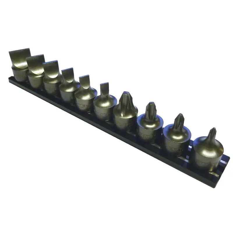Vim Tools 10-Piece Half Cut, Flat And Phillips Head Screwdriver Set - 3/8 In. Square Drive Vimimpact-Sfp6 Vim Products 1