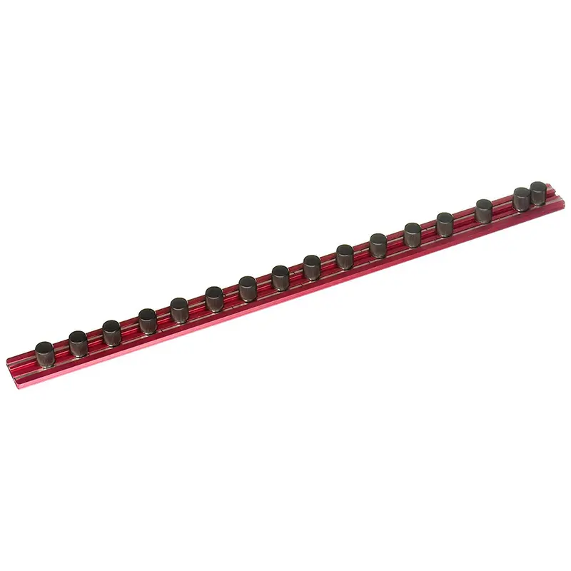 Vim Tools 16 In. Red Magrail Tl Magnetic Socket Holder With 16 1/2 In. Studs Vimmr16r16c Vim Products 1