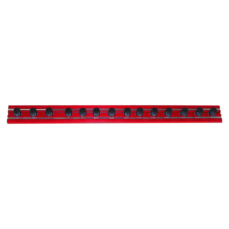 Vim Tools 8 In. Red Magrail Tl Magnetic Socket Holder With 14 1/4 In. Studs Vimmr8r14a Vim Products 1