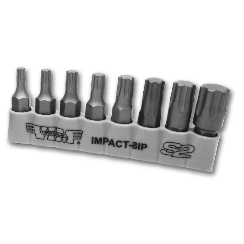 Vim Tools 8-Piece Torx Plus Bits 5/16 In. Hex 1.25 In. L Ip20 - Ip55 Vimimpact-8Ip Vim Products 1