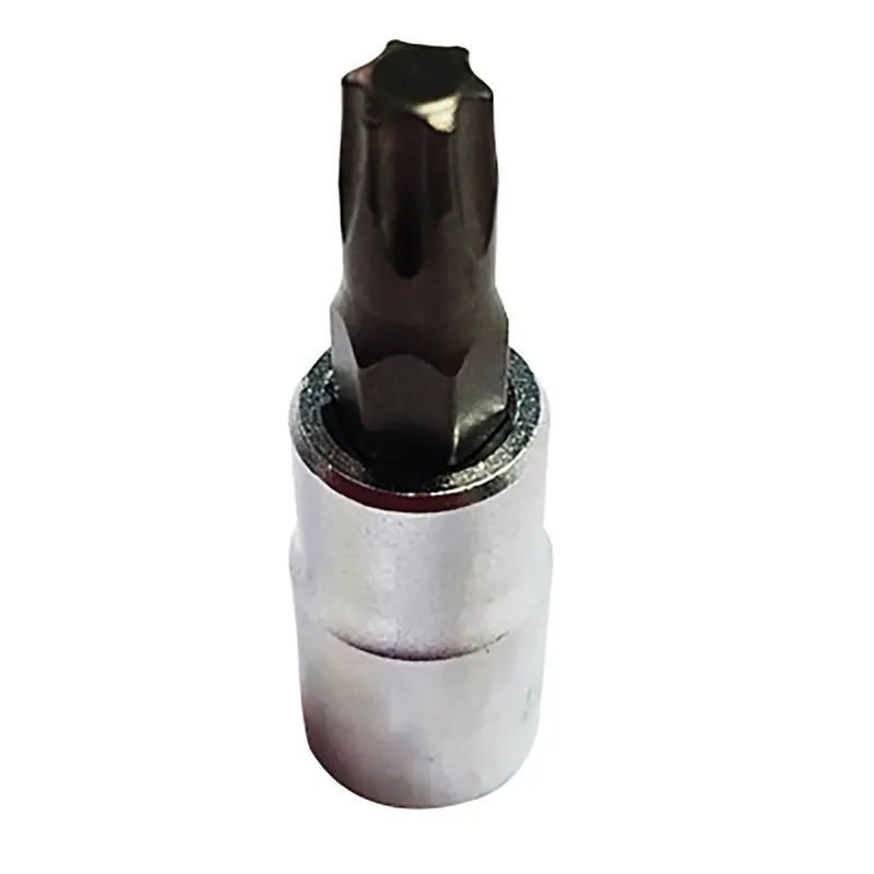 Vim Tools T27 Torx Bit, Satin Chrome 1/4 Square Drive Bit Holder Vimpfs4t27 Vim Products 1