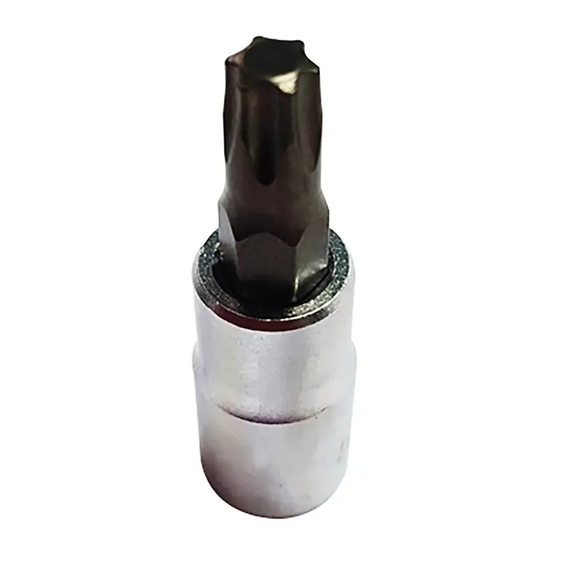 Vim Tools T30 Torx Bit, Satin Chrome 1/4 Square Drive Bit Holder Vimpfs4t30 Vim Products 1