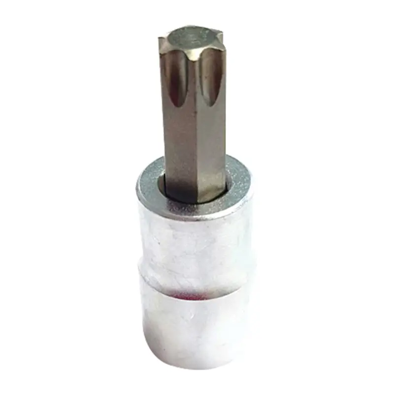 Vim Tools T45 Torx Bit, Satin Chrome 3/8 Square Drive Bit Holder Vimpfs6t45 Vim Products 1