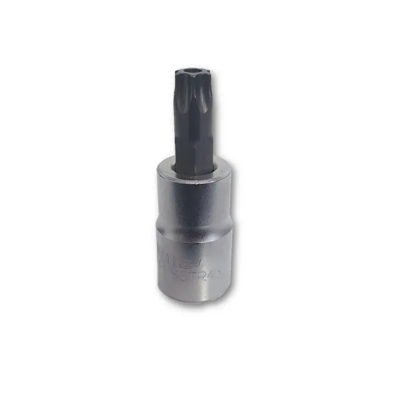 Vim Tools Tr45 Tamper Proof Torx Bit, Satin 3/8 Sqaure Drive Holder Vimpfs6tr45 Vim Products 1