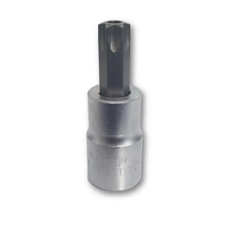 Vim Tools Tr50 Tamper Proof Torx Bit, Satin 3/8 Sqaure Drive Holder Vimpfs6tr50 Vim Products 1