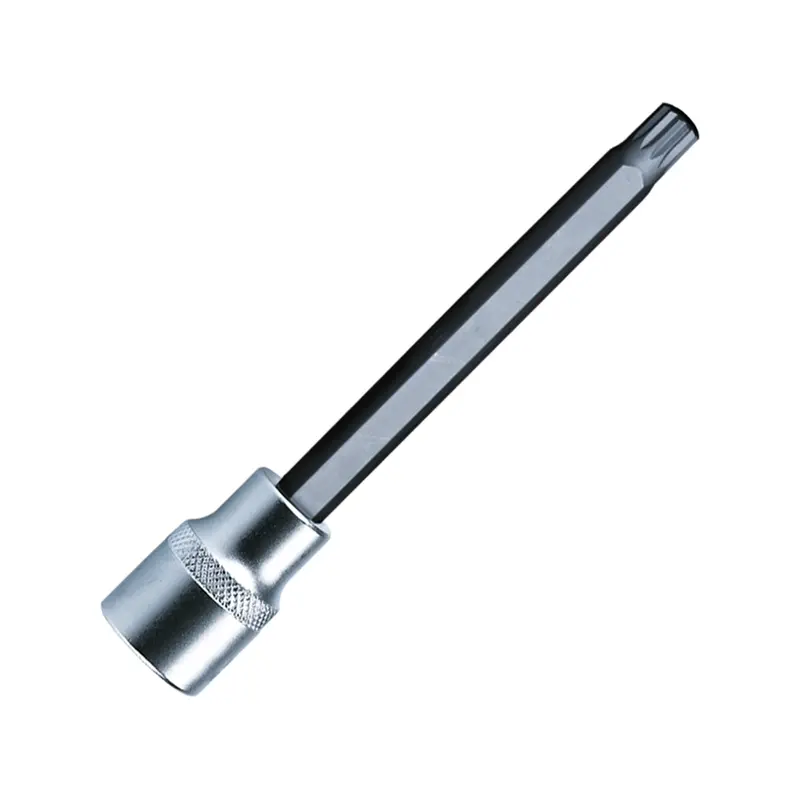 Vim Tools Xzn16 12-Point Triple Square, 4 In. L Bit And Holder, Black Bit With 1/2 In. Square Drive Satin Chrome Knurled Holder Vimxzn416 Vim Products 1