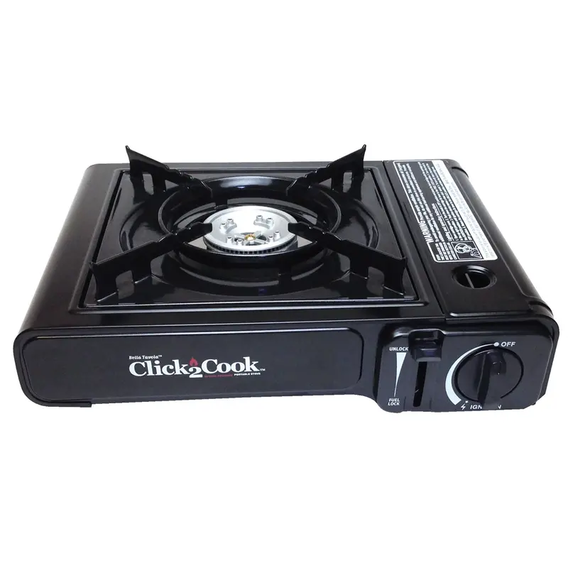 Wall Lenk Click2cook Butane Powered Portable Stove With 7,650 Btu Wlebt-4000 Wall Lenk 1
