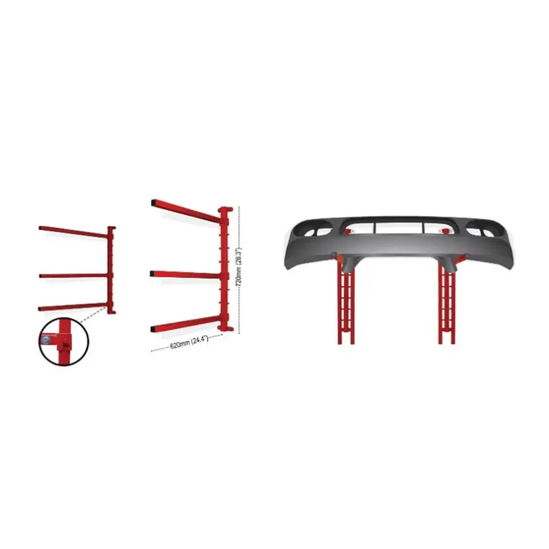 Wall-Mount Bumper Rack Ptkeq-300Bwr Pro-Tek 1