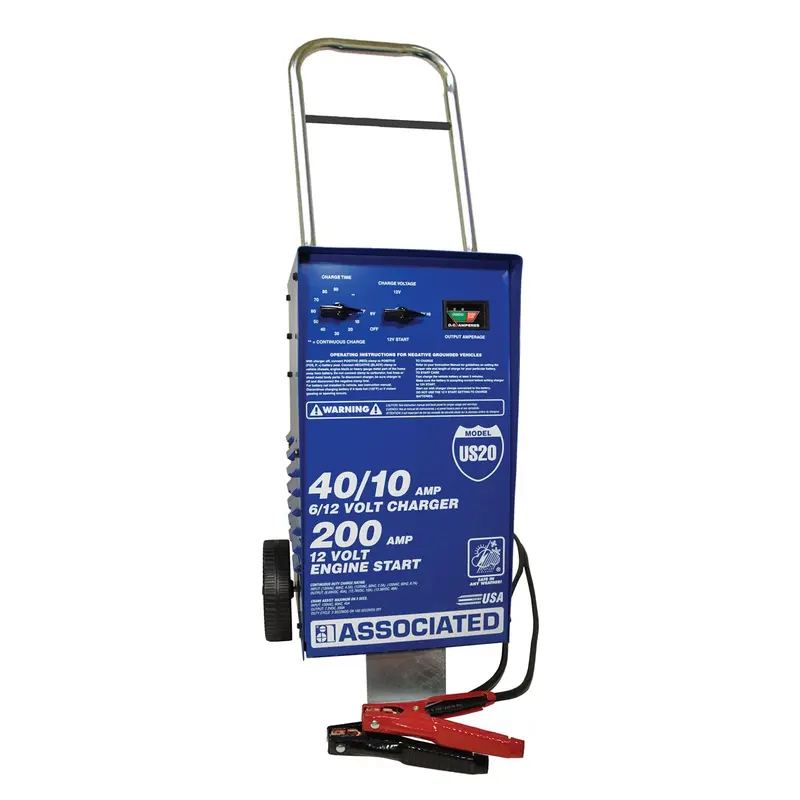 Wheel Charger/Analyzer 6/12V 40/40/10 Amps With 200A Boost Asous20 Associated 1