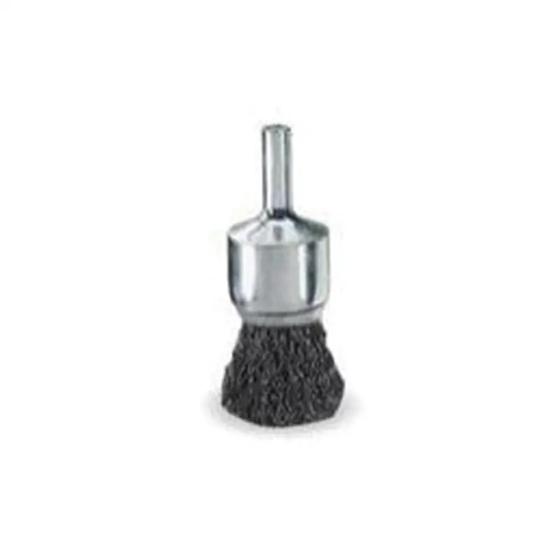 Wire End Brush, 3/4" Diameter, .006 Crimped Wire, 1/4" Round Stem, 22,000 Rpm Max Wei10005 Weiler 1