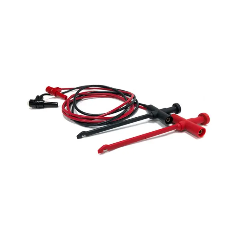Xel Insulation Piercing Hooks To Right Angle Insulated Banana Plug, 48" Test Lead Set Ezh633xel48rb E-Z Hook 1