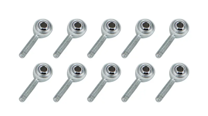 Allstar Performance 58004-10 Right-Hand Rod Ends – 1/4-Inch Male Thread, Steel, 10-Pack 1