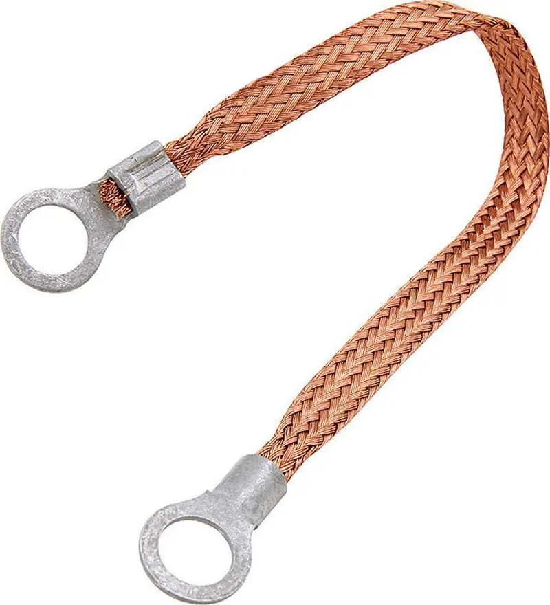 Allstar Performance 76328-18 Flexible Copper Ground Strap – 18-Inch Length With 1/4" Ring Terminals 1