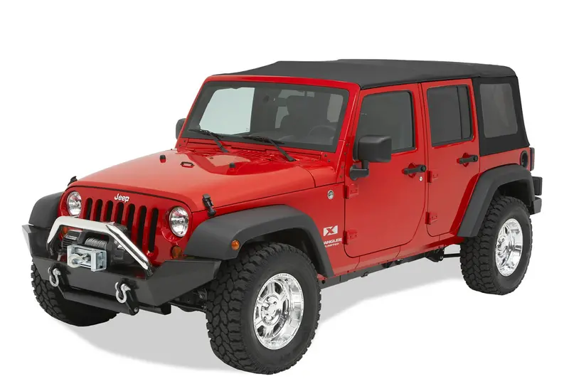 Bestop Highrock 4X4 Front Bumper – Full-Width Satin Black Design For 2007–2018 Jeep Jk 1