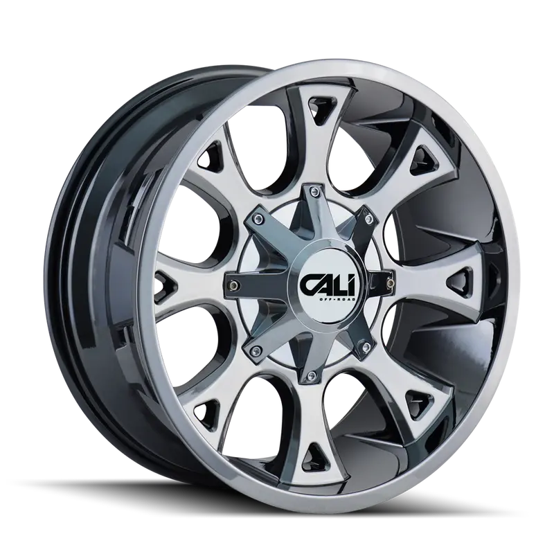 Cali Off-Road Anarchy Chrome Wheel – 20X10", -19Mm Offset, 6X135/6X139.7 Bolt Pattern 1