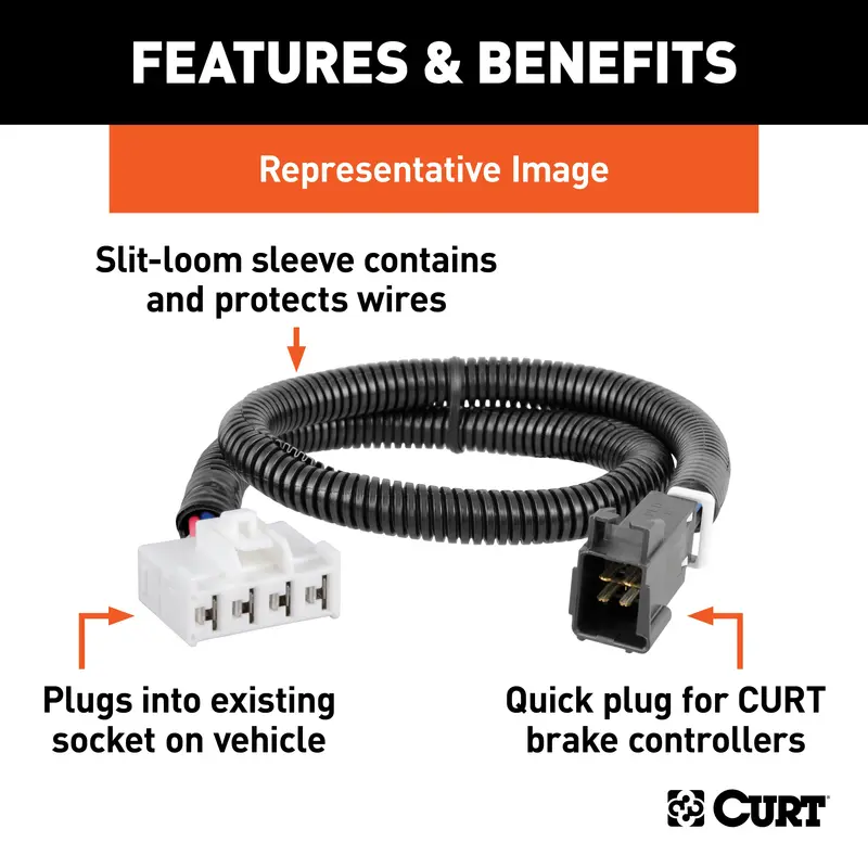 Curt Brake Controller Wiring Harness Compatible With Select Ford Expedition Models 1