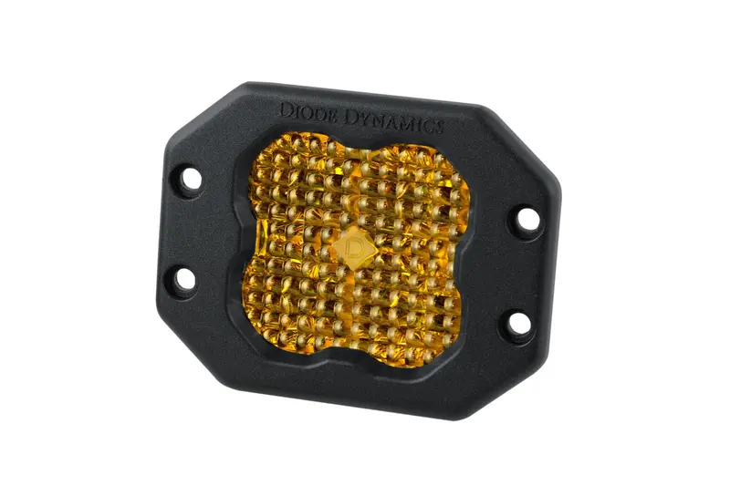 Diode Dynamics Ss3 Pro Abl Yellow Flood Led Light – Single Flush-Mount Diode Unit 1