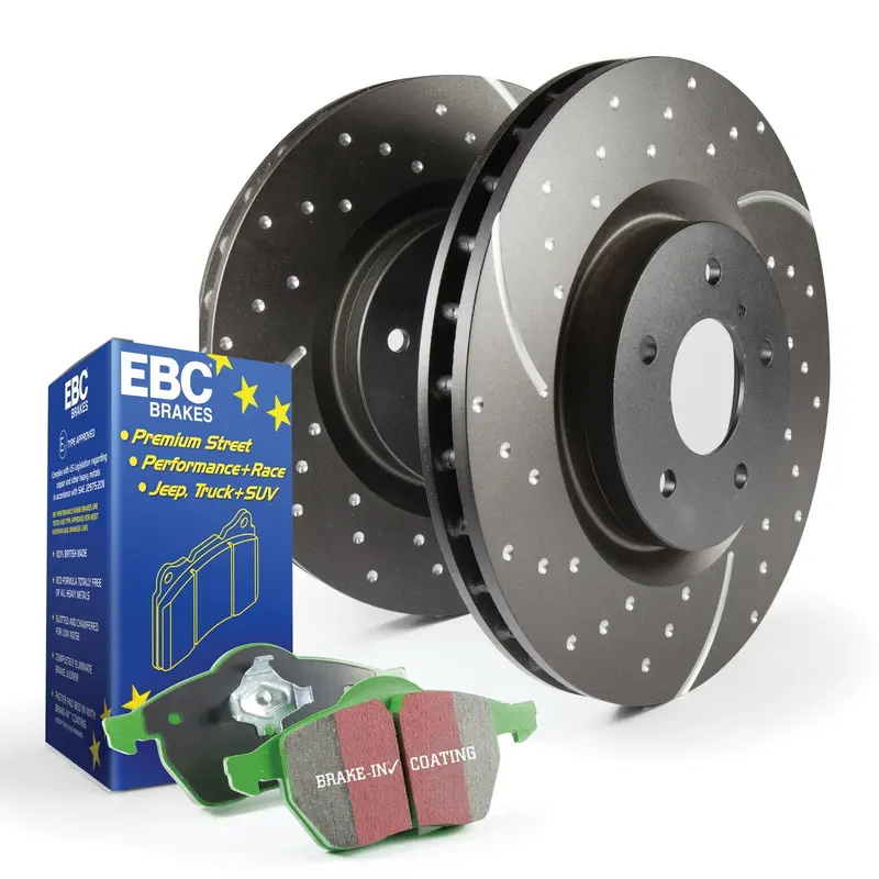 Ebc Greenstuff 2000 Brake Pad & Gd Rotor Kit – Performance Street Package With Ebc’S Signature Quiet, Low-Dust Friction Material 1