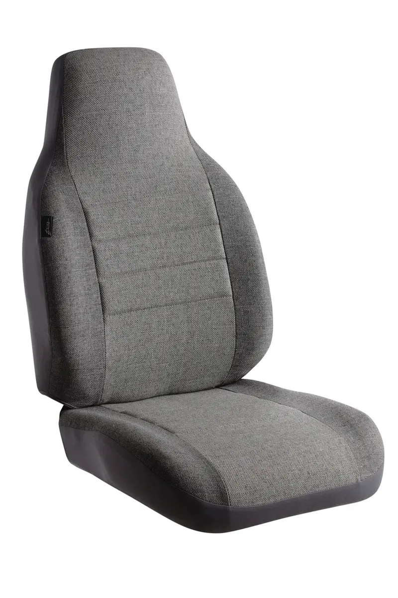 Fia Oe3024 Gray Tweed Custom Bucket Seat Covers – High-Back Design 1