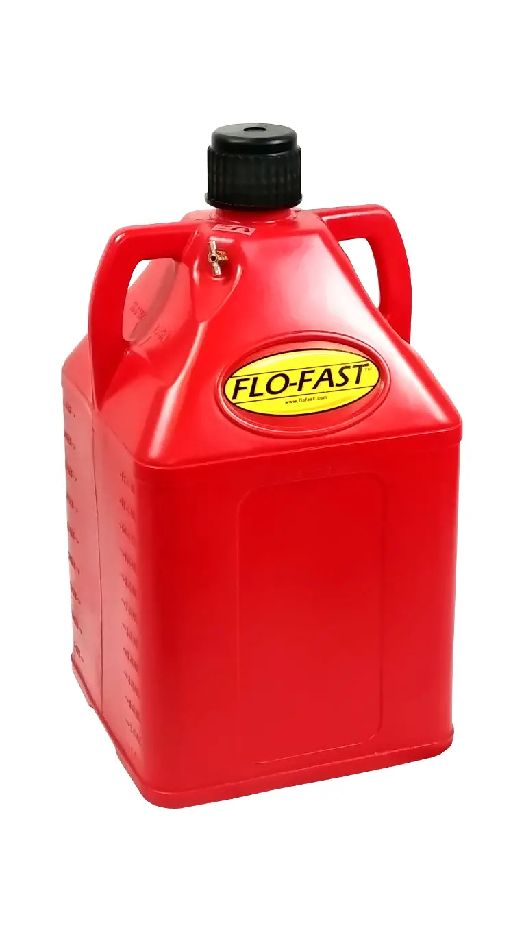 Flo-Fast Red 15-Gallon Utility Fuel Jug – Heavy-Duty Portable Container With Spout And Handle 1