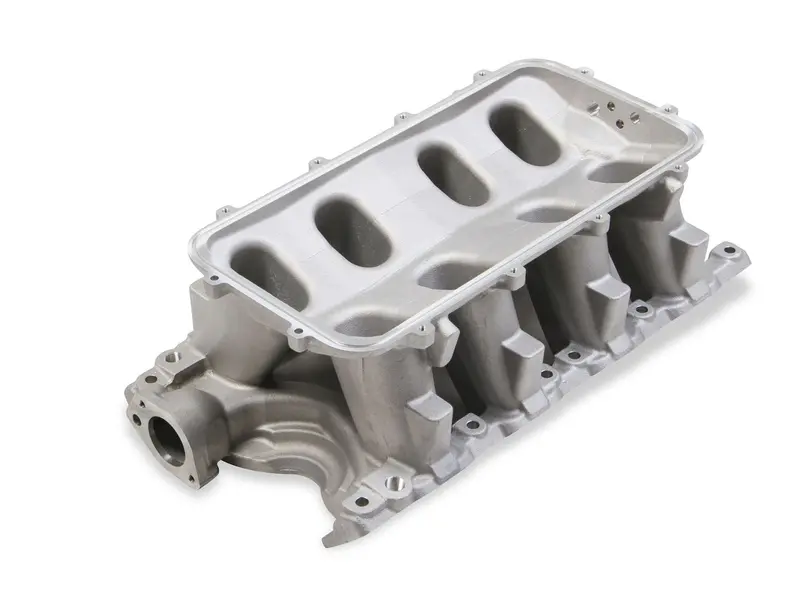 Holley 300-243 Hi-Ram Dual-Plane Lower Intake Manifold – Optimized For High-Rpm V8 Engine Builds 1