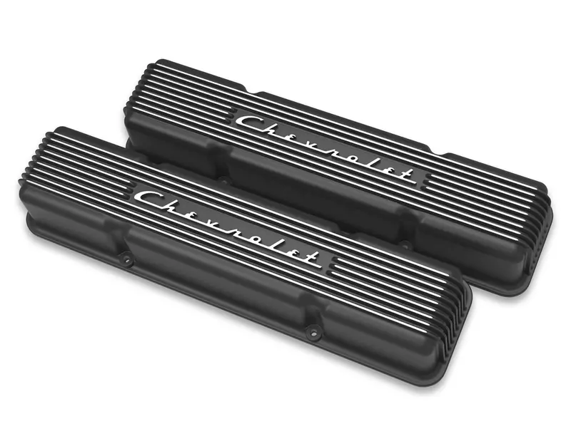 Holley Vintage-Style Gm-Licensed Valve Covers – Authentic Retro Look For Classic Engines 1
