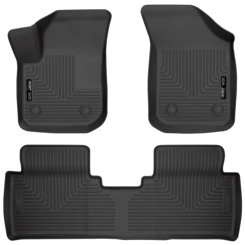 Husky Liners Front And Second-Row Floor Mats – Model 95111 All-Weather Protection 1