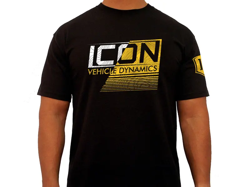 Icon Strikeout Black T-Shirt – Official Icon Vehicle Dynamics Apparel (Medium) 1