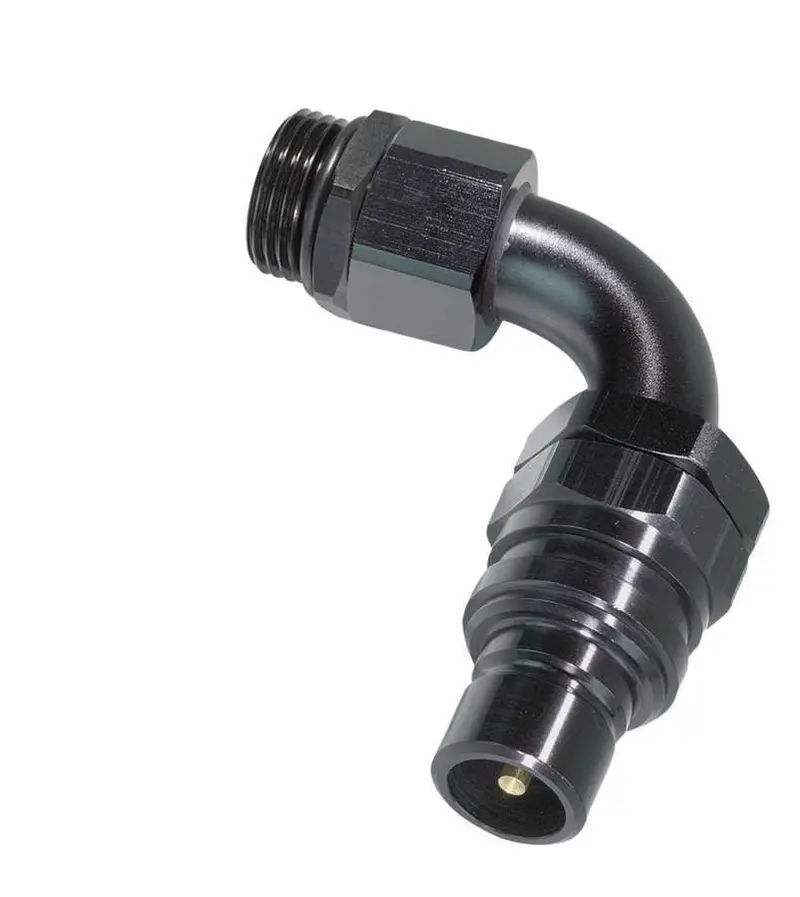 Jiffy-Tite 52108E 8An 90-Degree Plug-To-Male Orb Fitting – Aluminum Fluid Connection 1