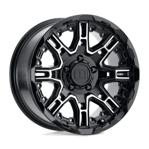 Level 8 Lelst 17X8.5 Alloy Wheel – 5X5.5 Bolt Pattern, -10Mm Offset, Gloss Black 1