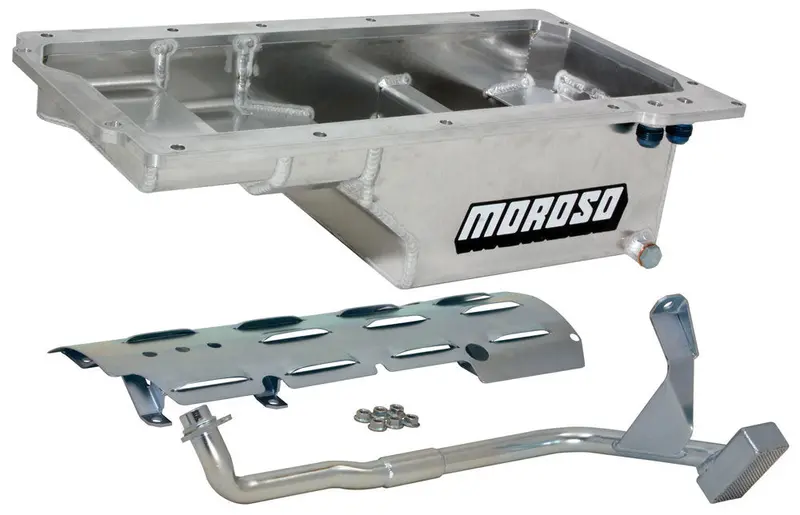 Moroso 21150 Ls1 Billet Oil Pan Kit With Rail And Tray 1