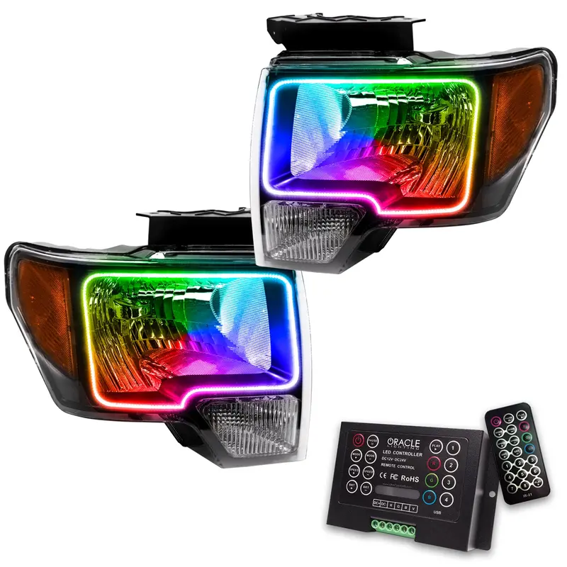Oracle Lighting 7188-333 Led Pre-Assembled Headlights, Black Bezel, Colorshift 2.0 1