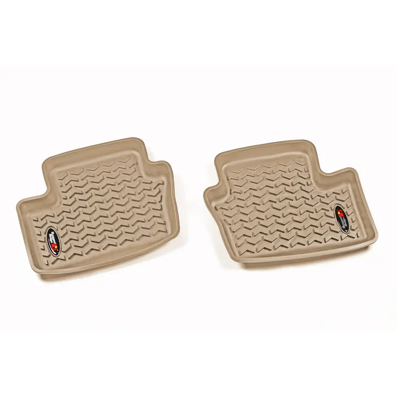 Rugged Ridge 13950.17 All Terrain Floor Liner; Rear; Pair; Tan; 1