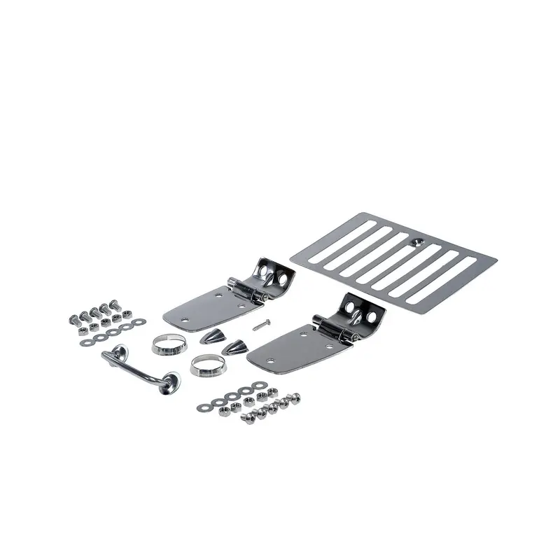 Rugged Ridge Stainless Steel Hood Kit – Custom Fit For Select Jeep Models 1