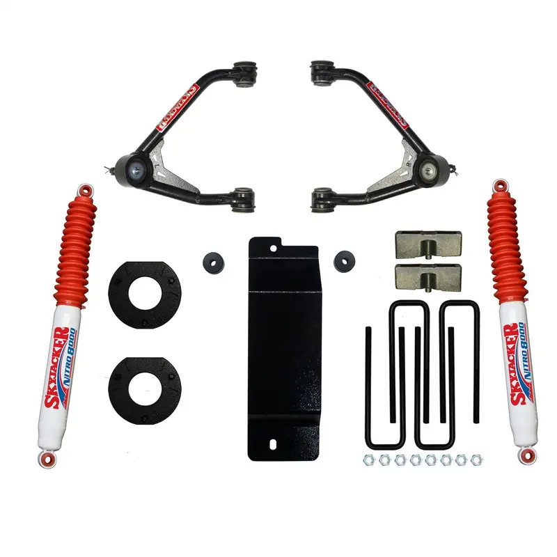 Skyjacker C17350Pan Upper Control Arm Lift Kit With Nitro 8000 Rear Shocks 1