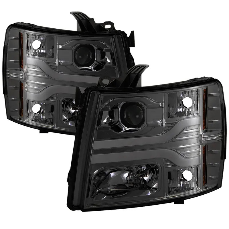 Spyder Auto V3 Drl Led Projector Headlights – Smoke Lens, Daytime Running Light Ready 1