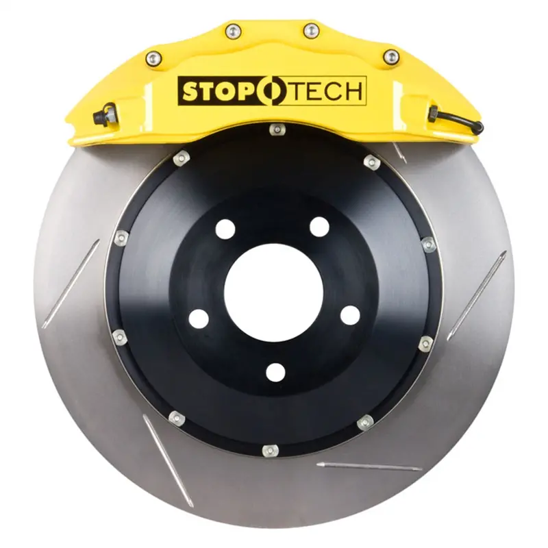 Stoptech Big Brake Kit – Front 2-Piece Slotted Rotors For High-Performance Braking 1