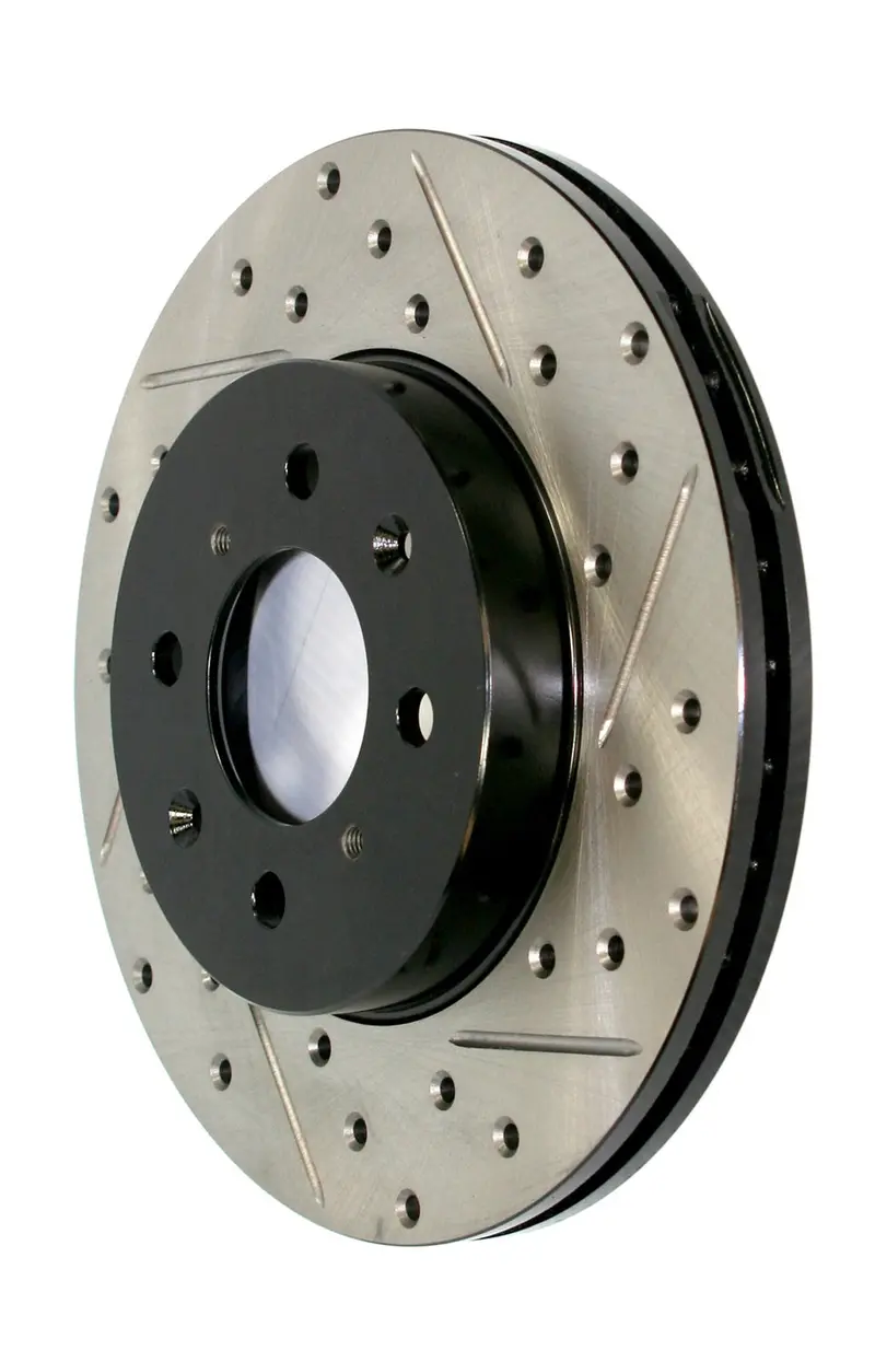 Stoptech Sport Rear Right Brake Rotor – Drilled & Slotted Design (Model 127.34113R) 1